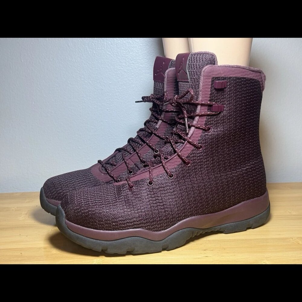 Men Size 12.5 - Air Jordan Future Boots‎ Night Maroon 854554-600 Waterproof - Picture 4 of 7